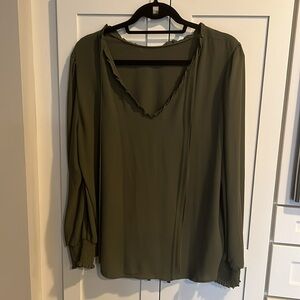 Lost green blouse